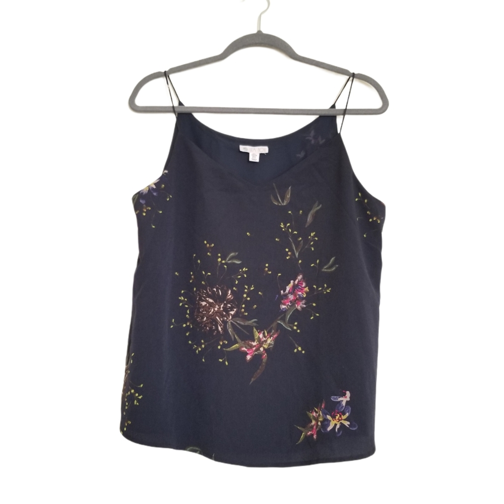 Lila Rose Floral Navy Blouse Size L